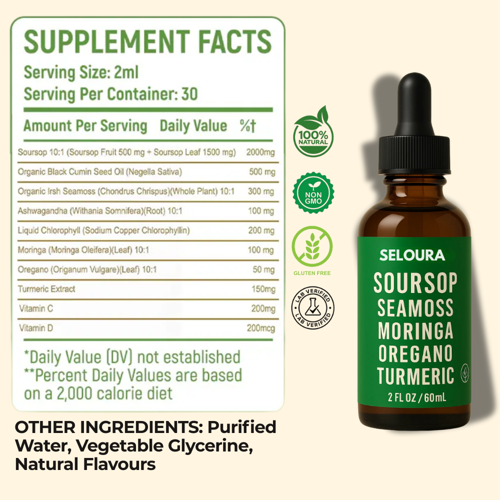 Seloura Soursop Natural Drops