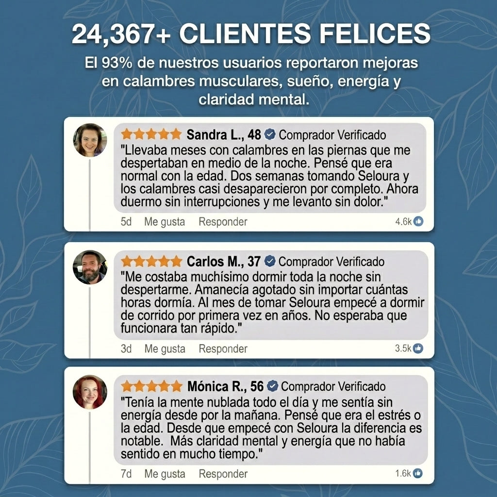 Cápsulas de complejo de magnesio Seloura 7 en 1